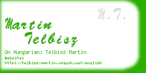 martin telbisz business card